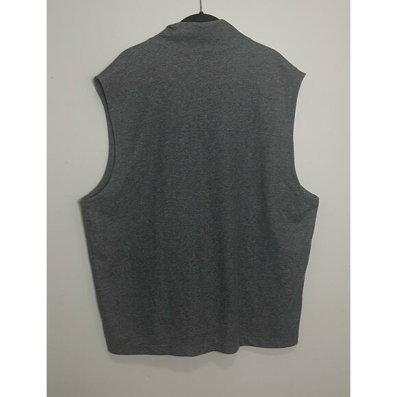 Bonobos Daily Grind Fleece Zip Vest Mens XL Gray Sleeveless Casual - Picture 4 of 6